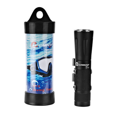China Kundenspezifische wasserdichte Taschenlampe für tauchen unter Wasser 150 Meter helle Abstands- fournisseur